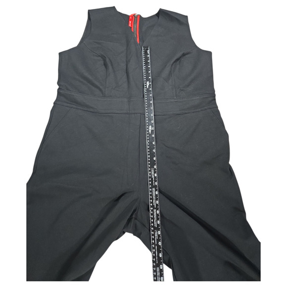 Spanx Wom 2XL TALL Plus Size Black Pants Sleeveless Jumpsuit NWT Sexy Date Night - Picture 4 of 15